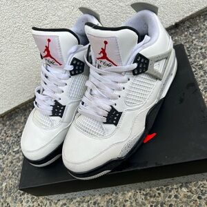 Air Jordan 4 White Cement